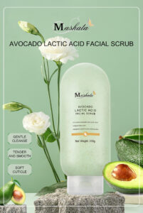 Avocado Lactic Acid facial scrub